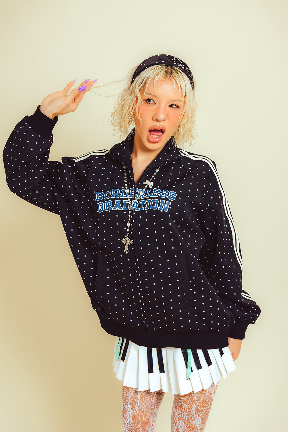 BORDERLESS GRADATION TRACK JACKET