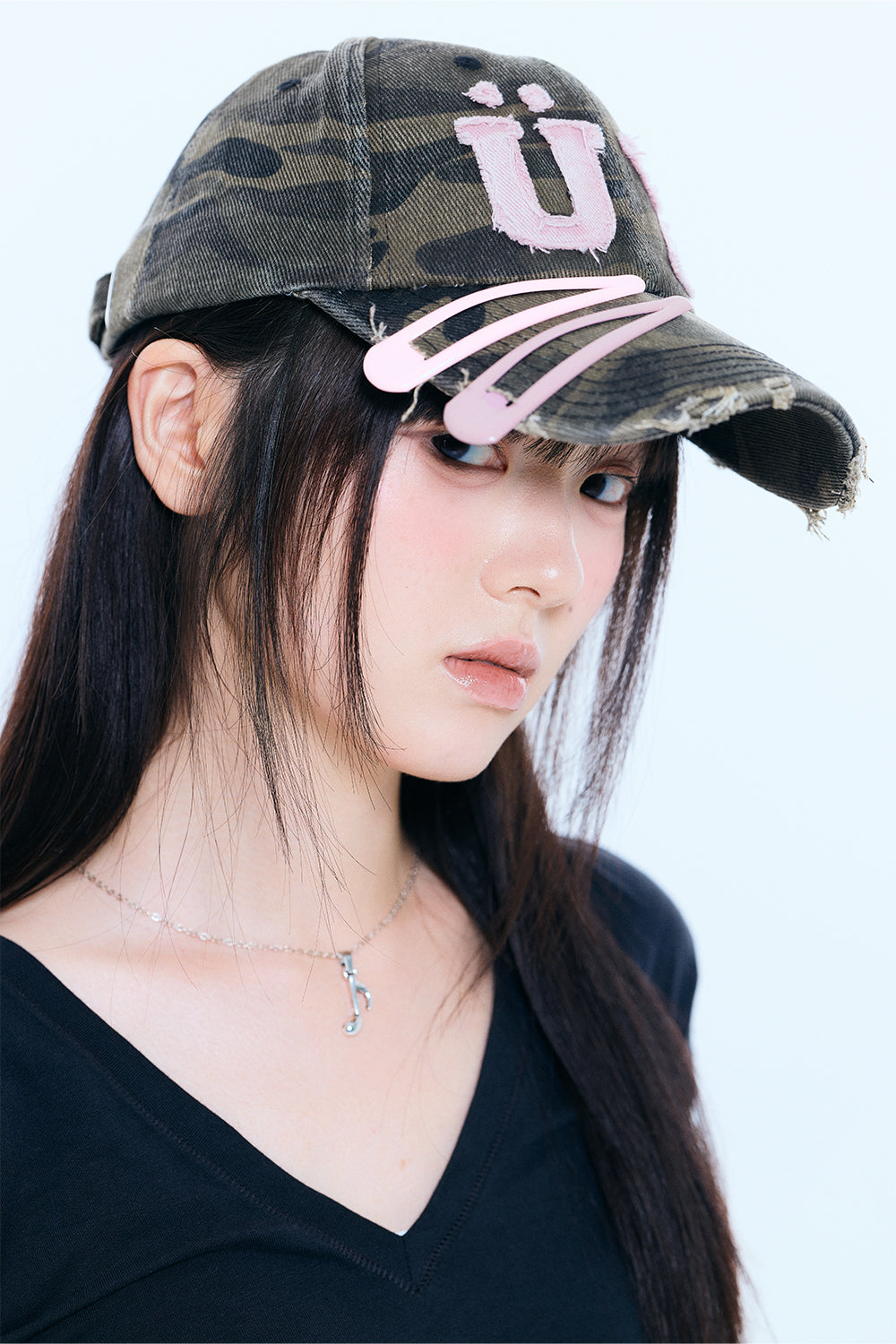 Pin set Patchwork cap＋pouch (CAMO)