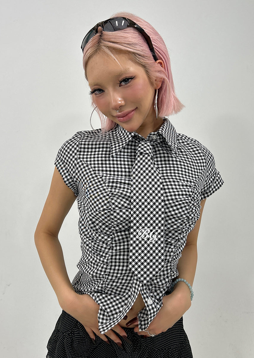 COMPACT GINGHAM CHECK SHIRT