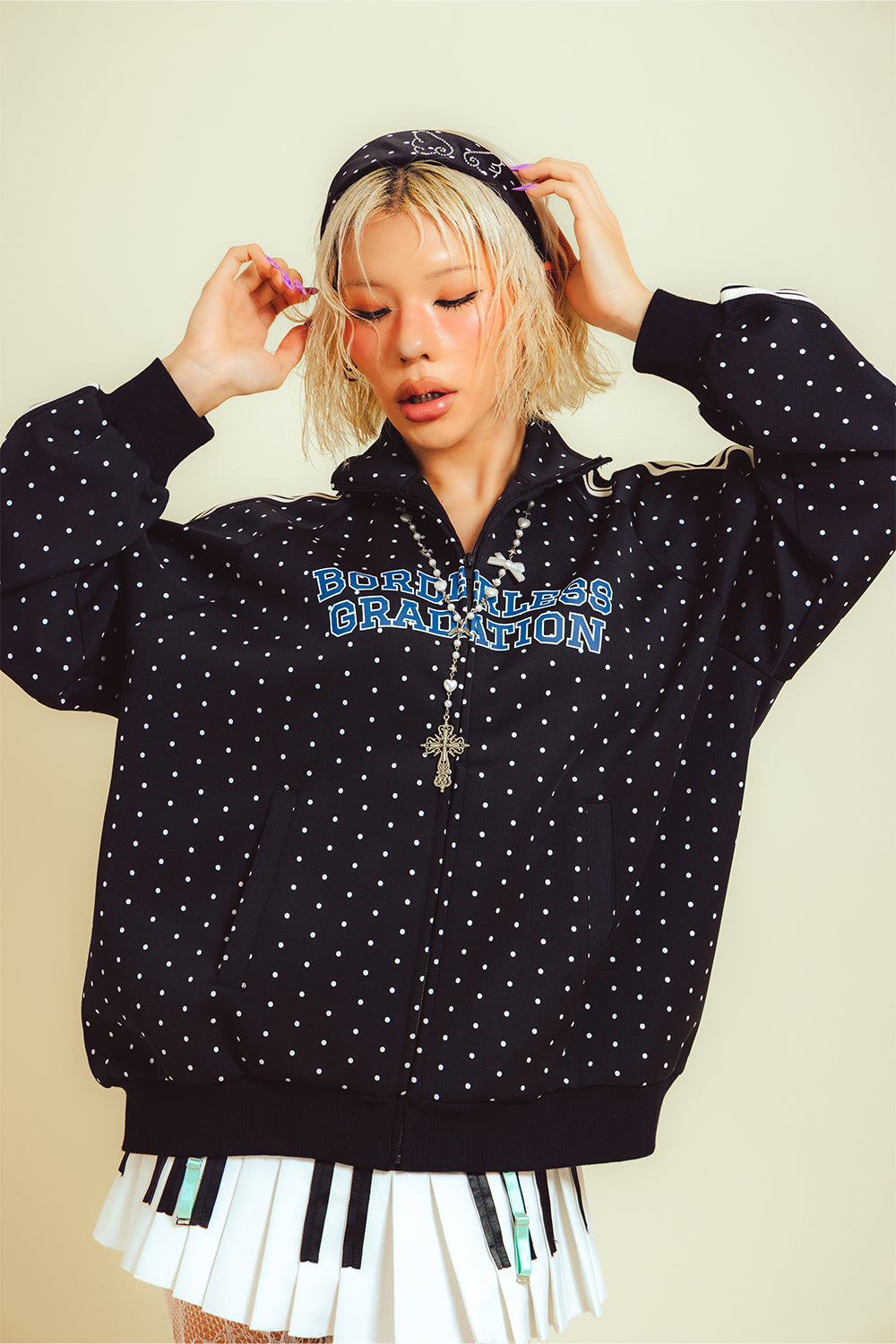 BORDERLESS GRADATION TRACK JACKET