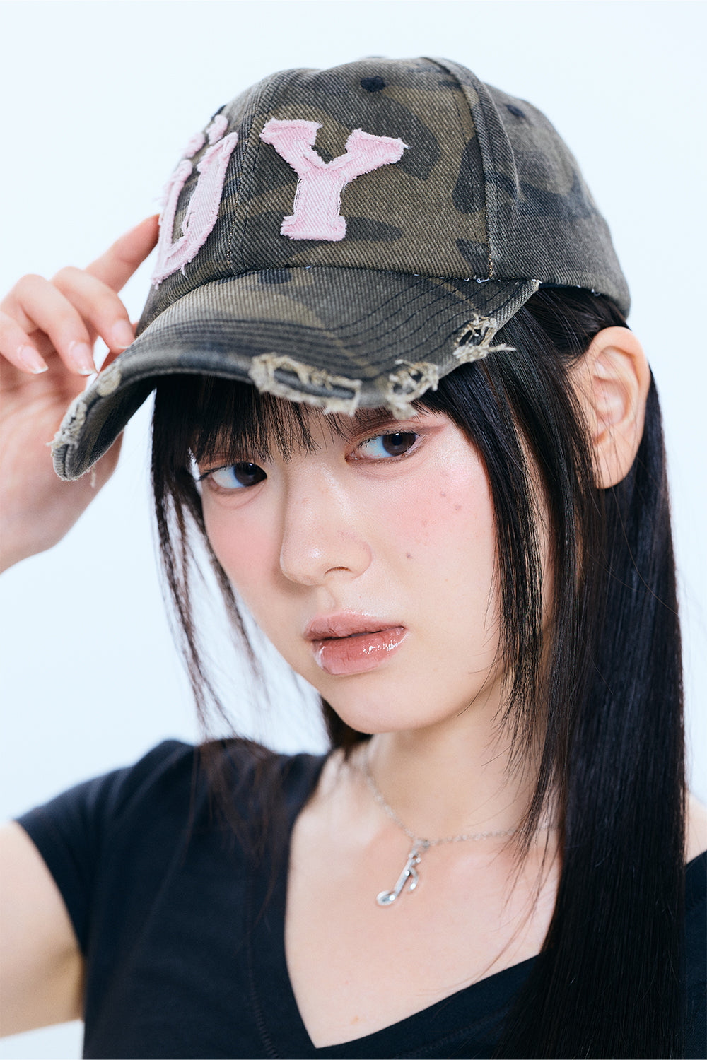 Pin set Patchwork cap＋pouch (CAMO)