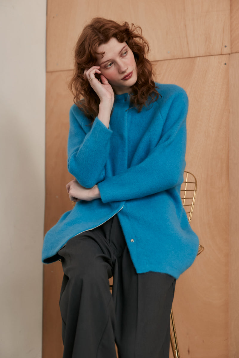 raccoon mix cardigan
