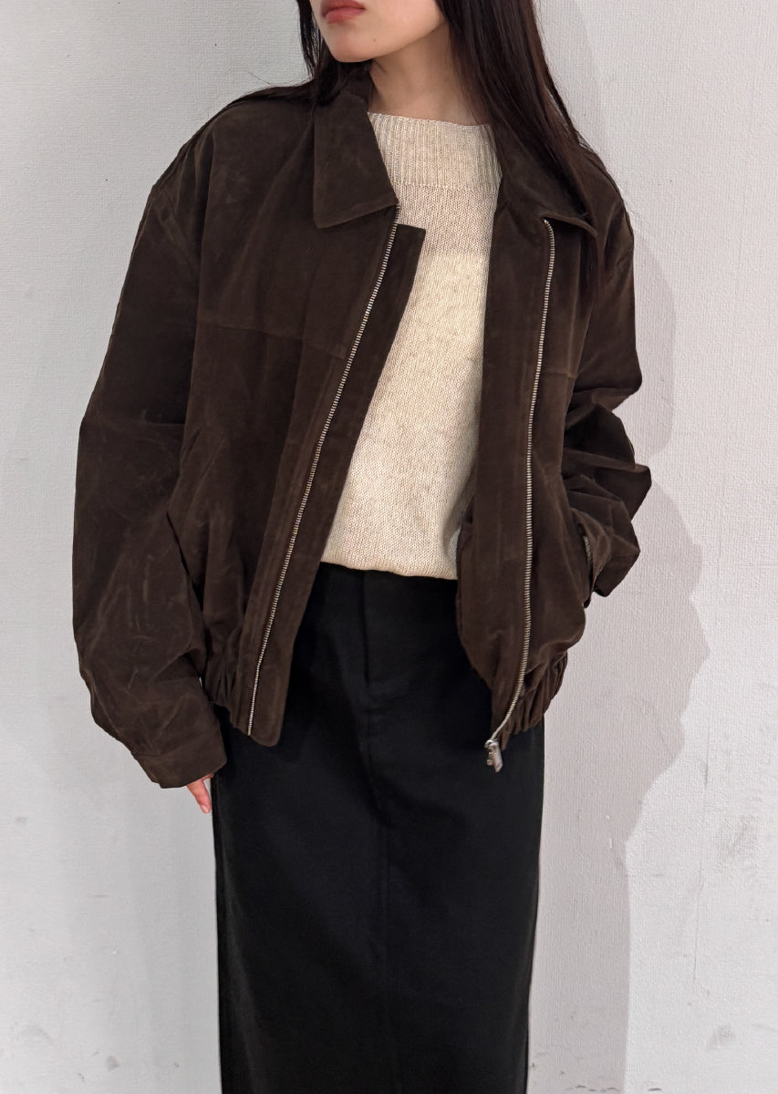 フェイクスウェードブルゾン