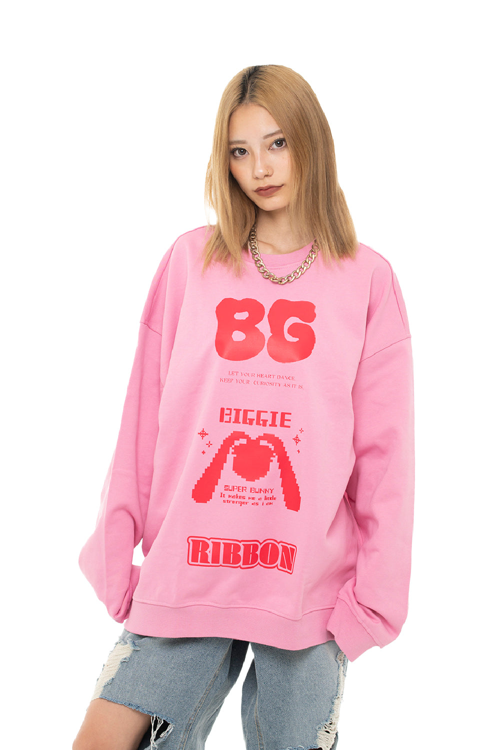 BG LOGO＆PIXEL ART PULLOVER