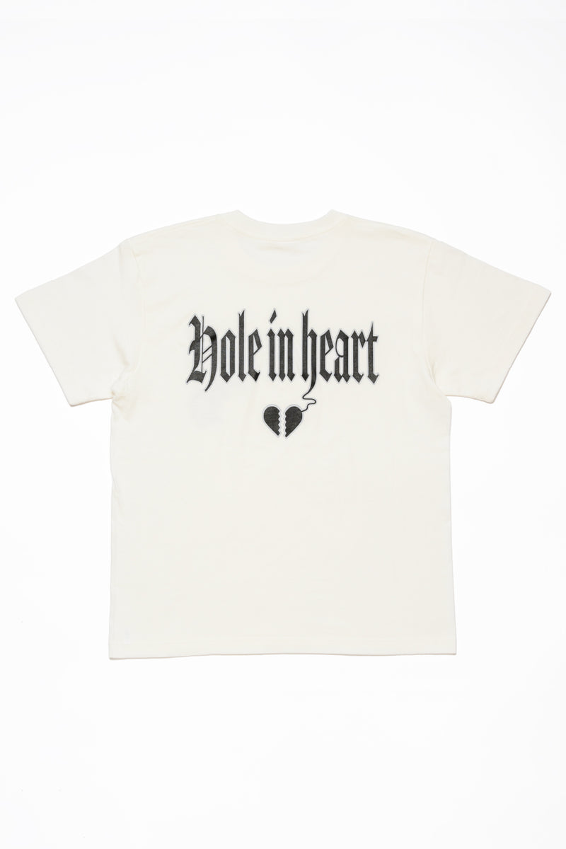 HOLE IN HEART OLD ENGLISH TEE