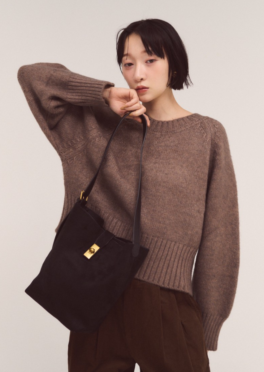 フェイクスエードスクエアバッグ