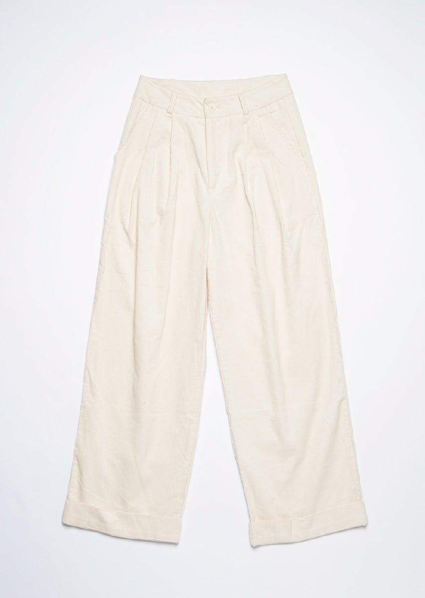 コーデュロイワイドパンツ