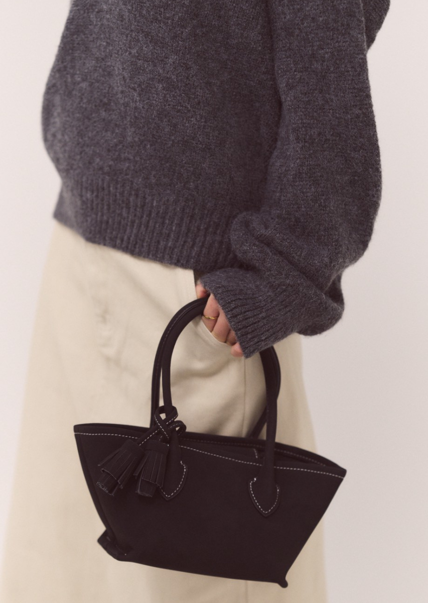 フェイクスエードタッセルトートBAG