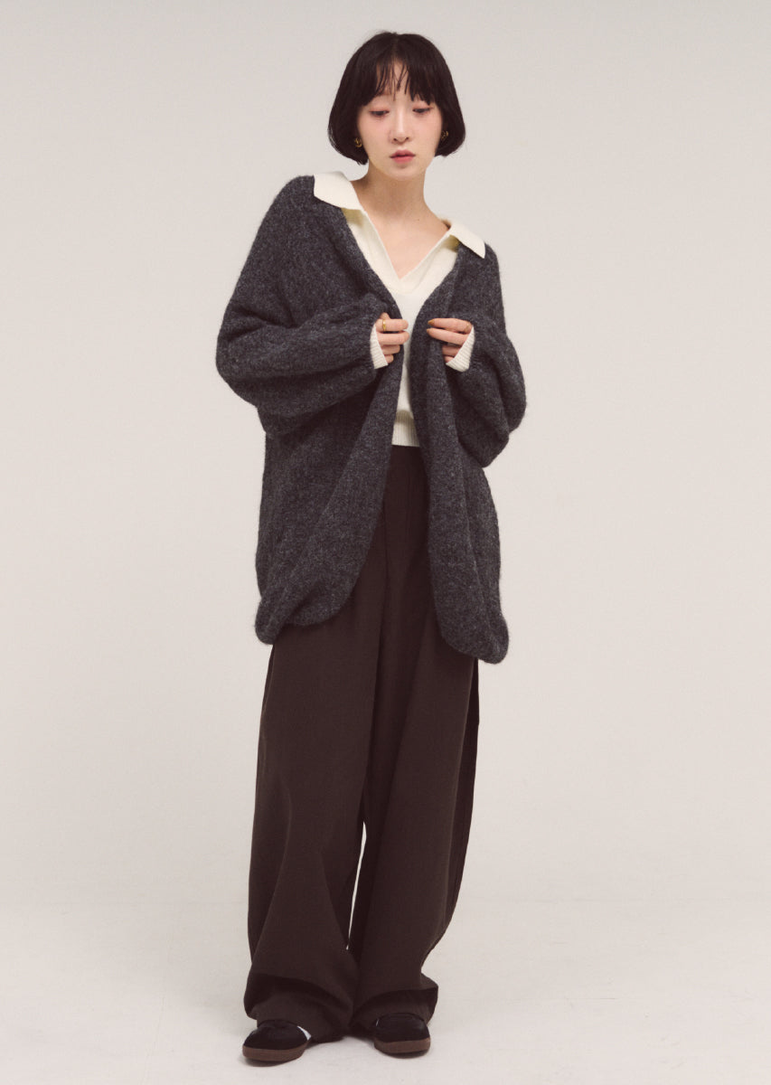 シャギーニットコクーンカーディガン