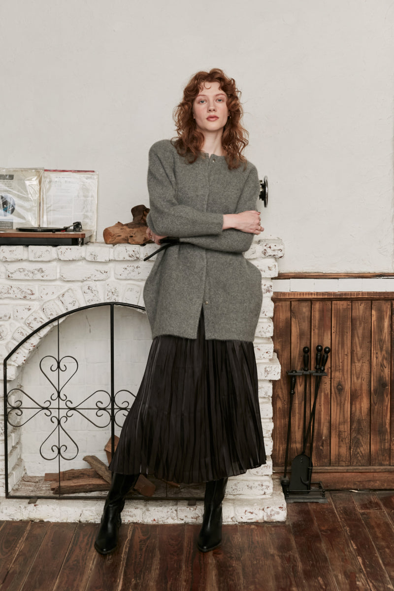 raccoon mix cardigan