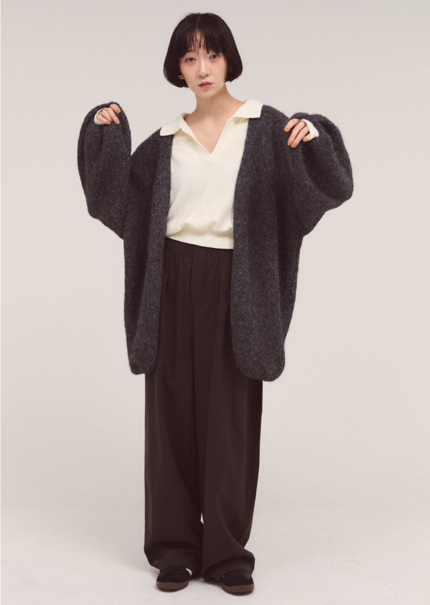 シャギーニットコクーンカーディガン