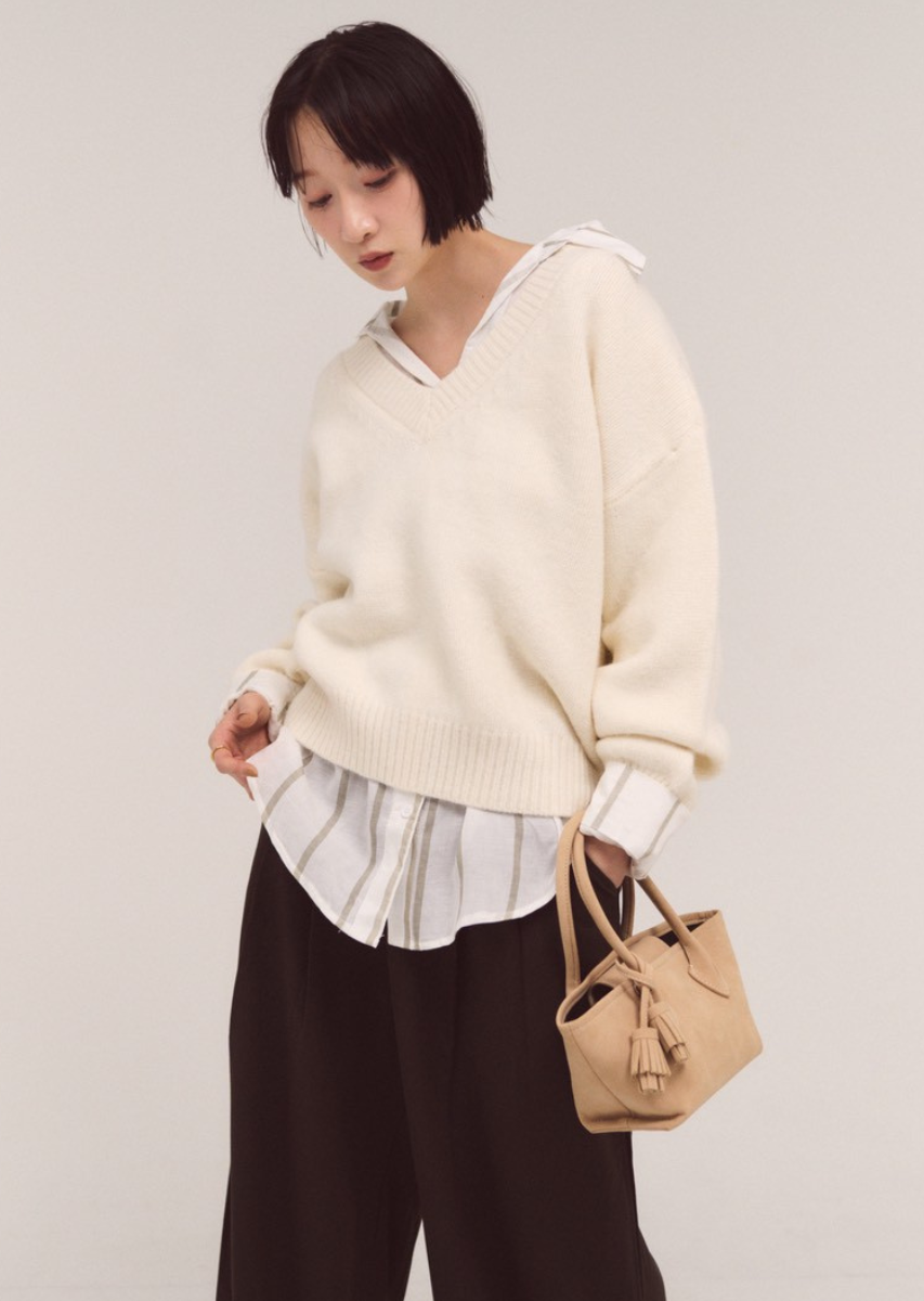 フェイクスエードタッセルトートBAG