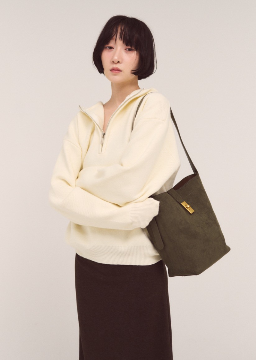 フェイクスエードスクエアバッグ