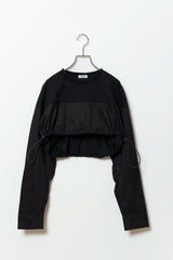 cropped  combination pullover