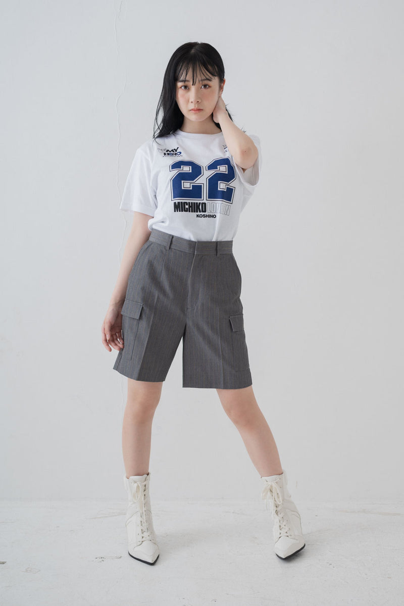 【横山結衣×MICHIKO LONDONコラボ】 ナンバーキャットTシャツ