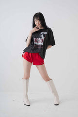 【横山結衣×MICHIKO LONDONコラボ】 オーバーサイズロックTシャツ