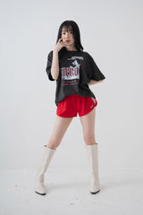 【横山結衣×MICHIKO LONDONコラボ】 オーバーサイズロックTシャツ