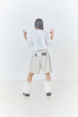 I ♡ GANG PARADE T-Shirts+Short Pants SET (WHITE)