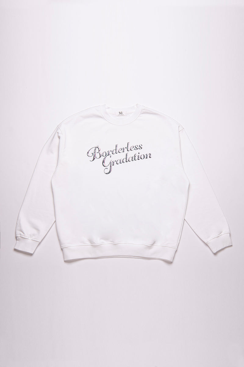 BORDERLESS GRADATION LOGO PULLOVER