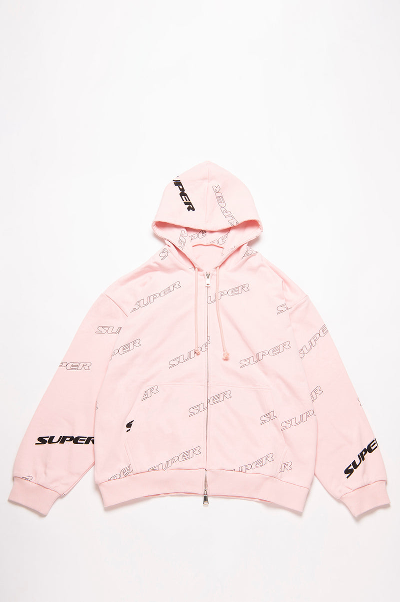 SUPER PATTERN ZIP HOODIE