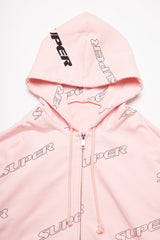 SUPER PATTERN ZIP HOODIE