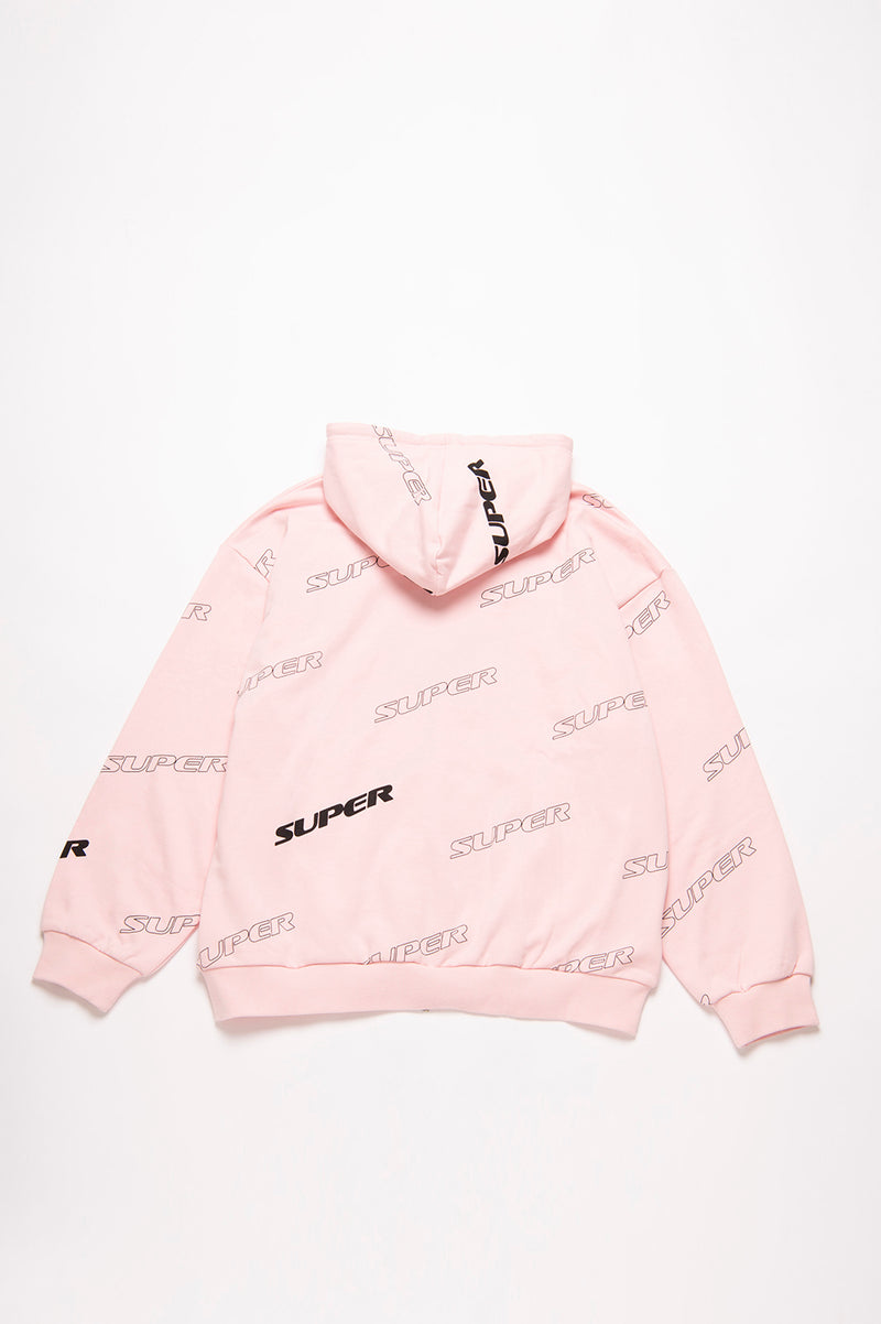 SUPER PATTERN ZIP HOODIE