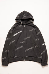 SUPER PATTERN ZIP HOODIE