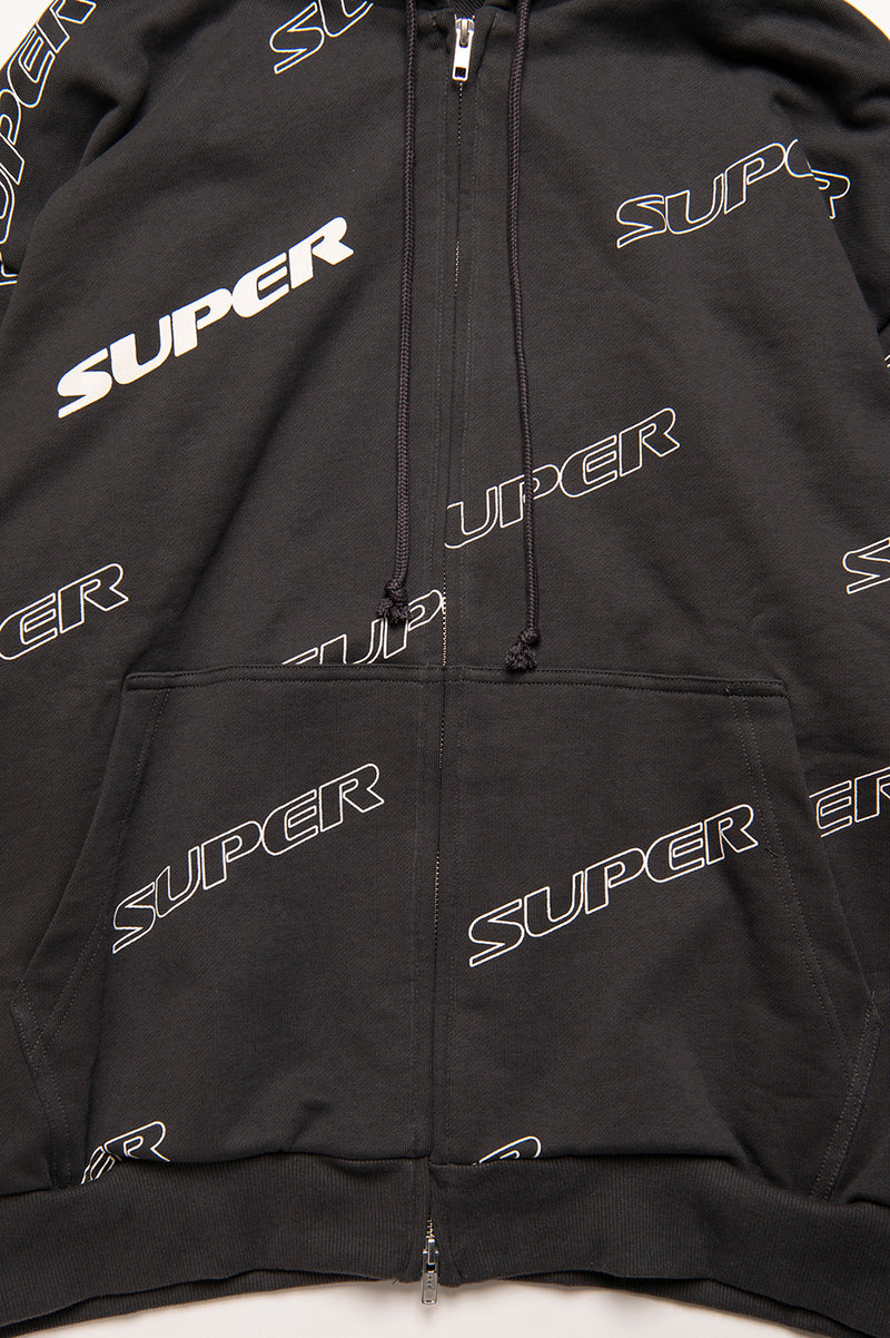 SUPER PATTERN ZIP HOODIE