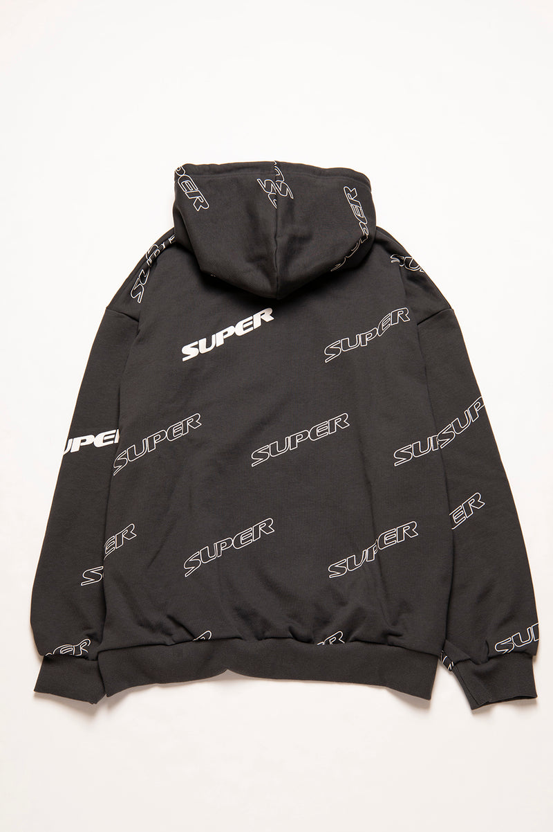 SUPER PATTERN ZIP HOODIE