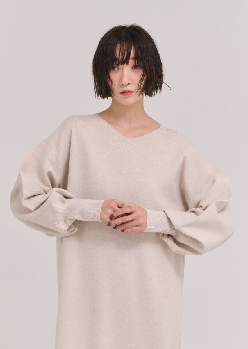 ボリュームスリーブワンピース