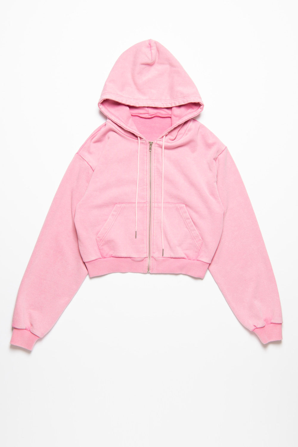 SHORT ZIP FADE HOODIE