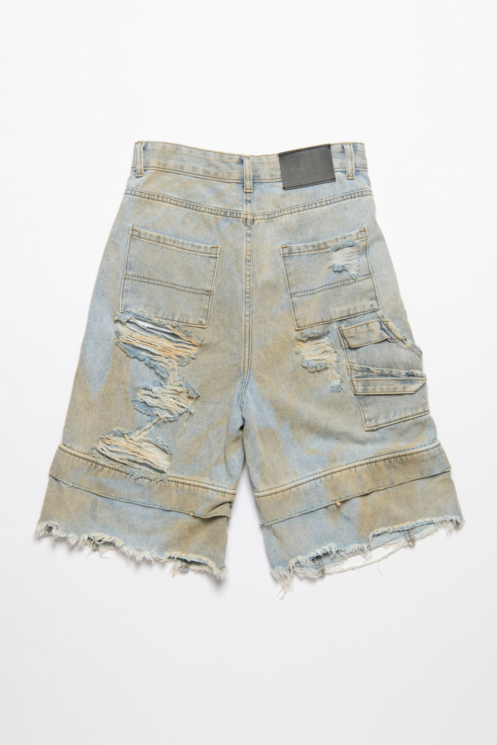 CRASH DAMAGE DENIM PANTS