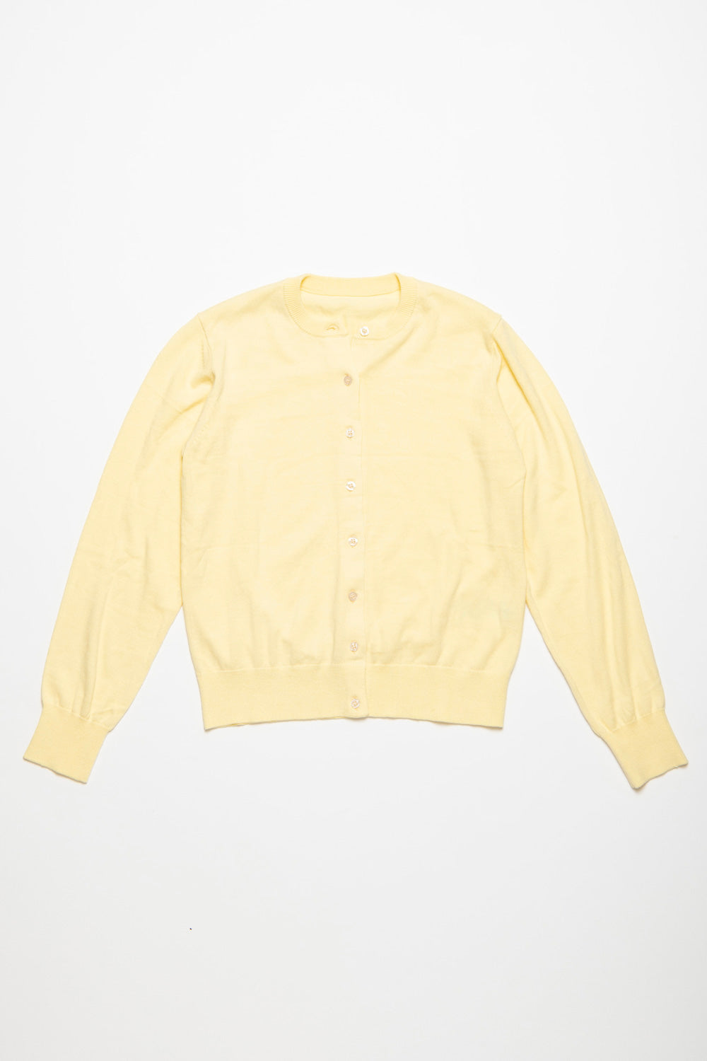 BASIC CREW NECK CARDIGAN