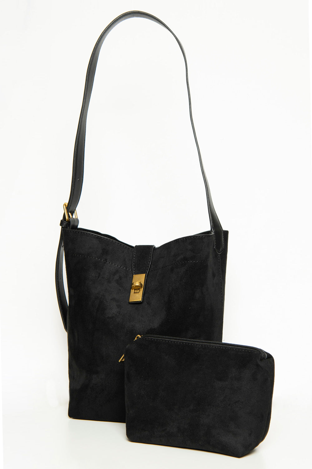 スエードワンショルダーバッグ