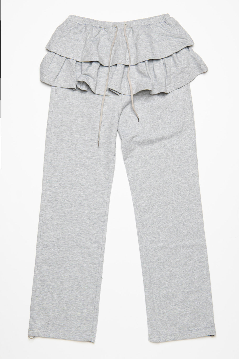 FRILL LAYERED SWEAT PANTS