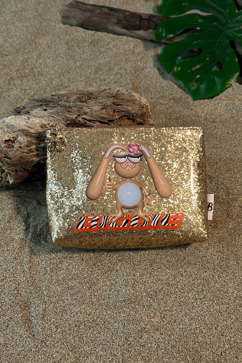 GAL BIGGIE GLITTER POUCH