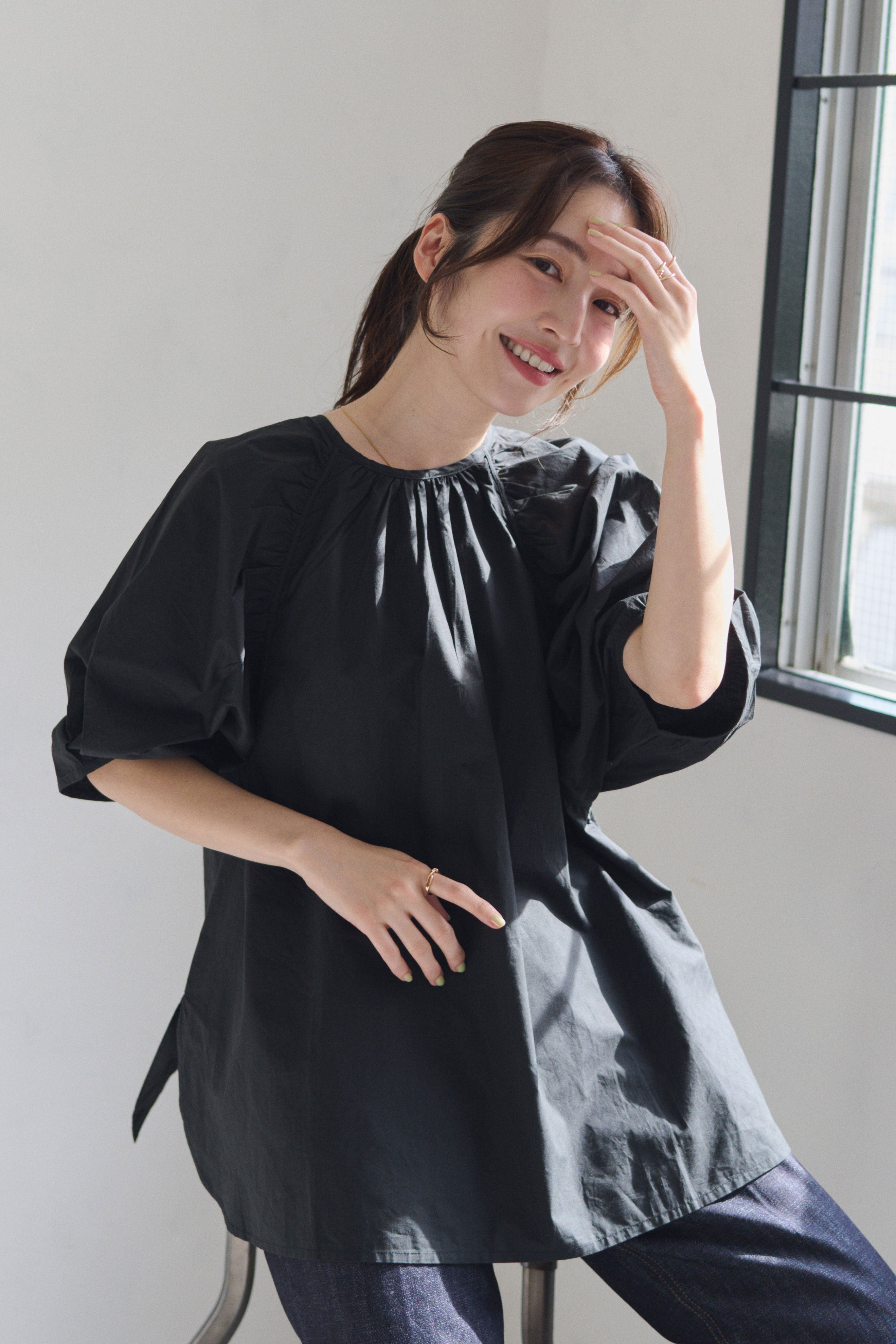 <CP対象商品>バックオープンプルオーバー
