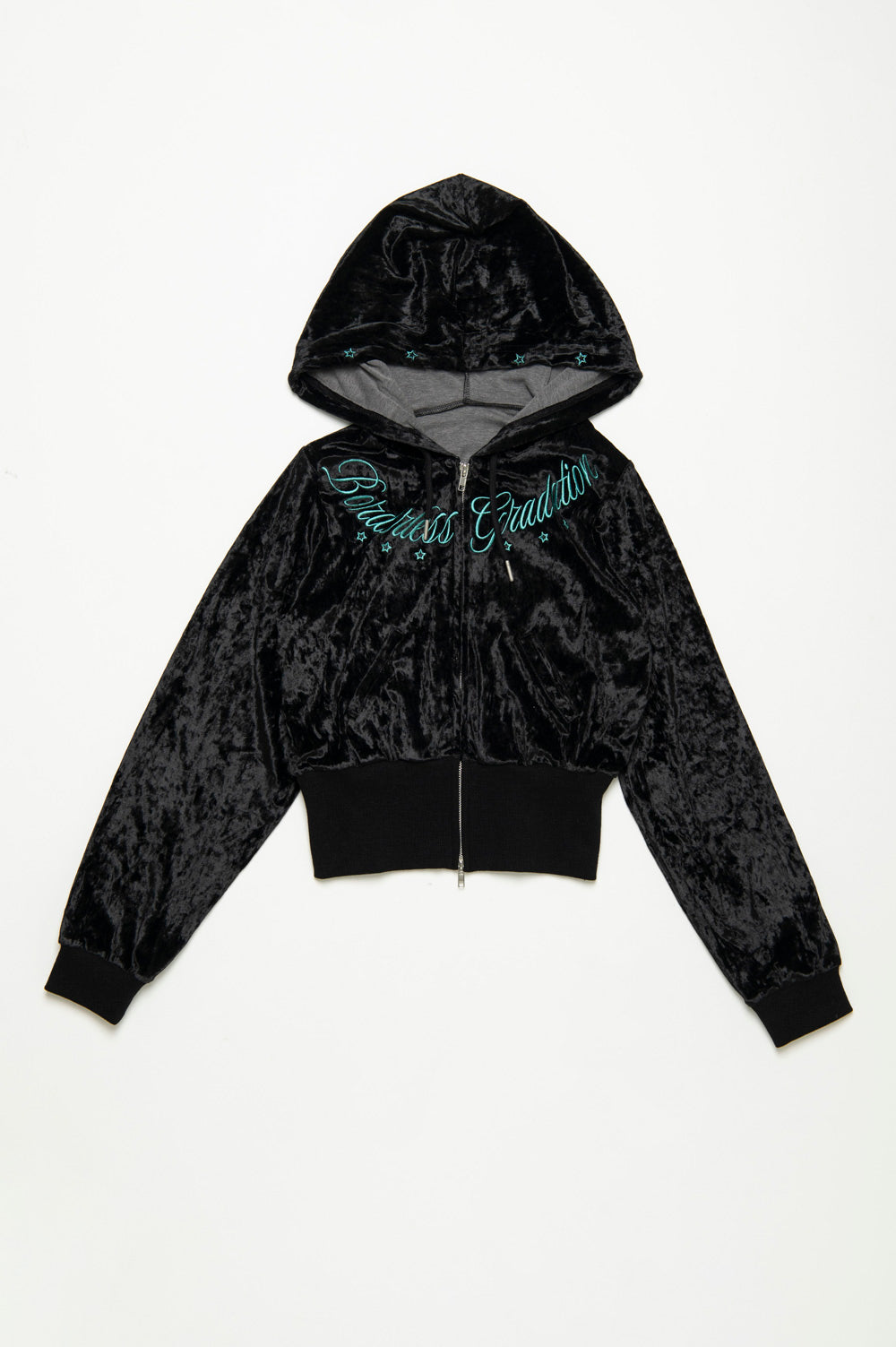 VELOR ZIP HOODIE