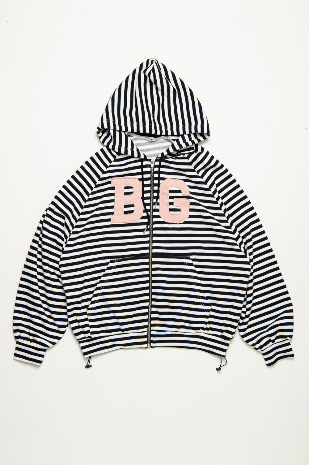 BG LOGO BODER ZIP HOODIE
