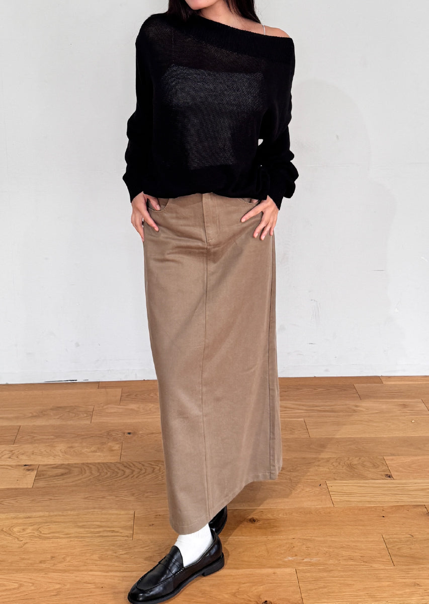 オフショルニットトップス