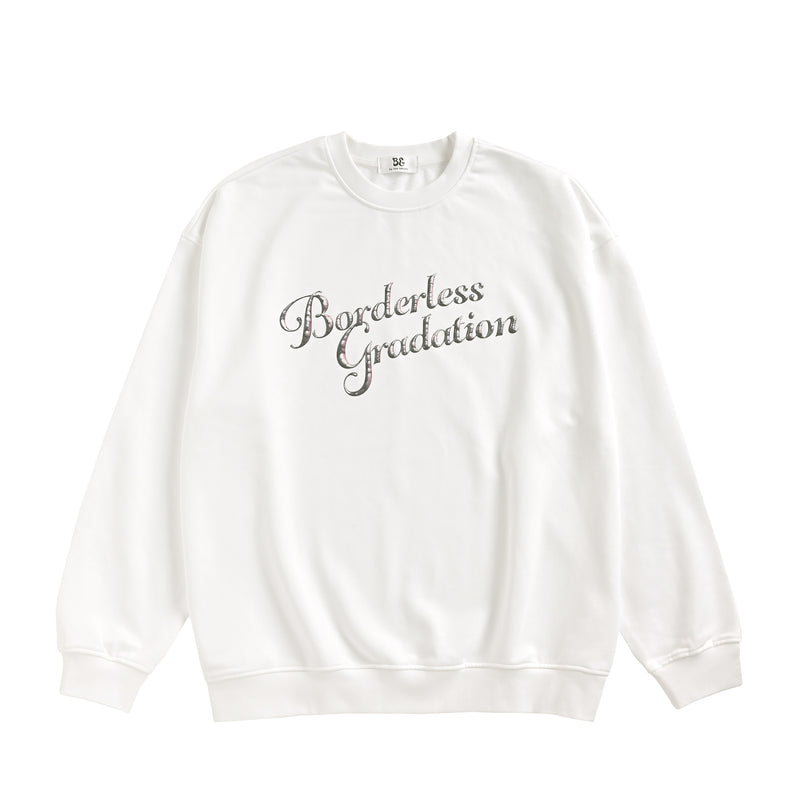 BORDERLESS GRADATION LOGO PULLOVER