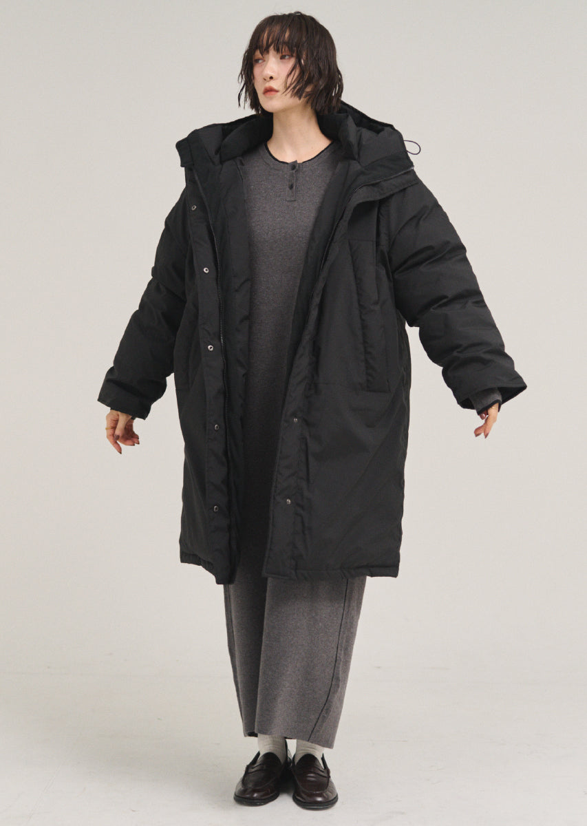 フードロングコート