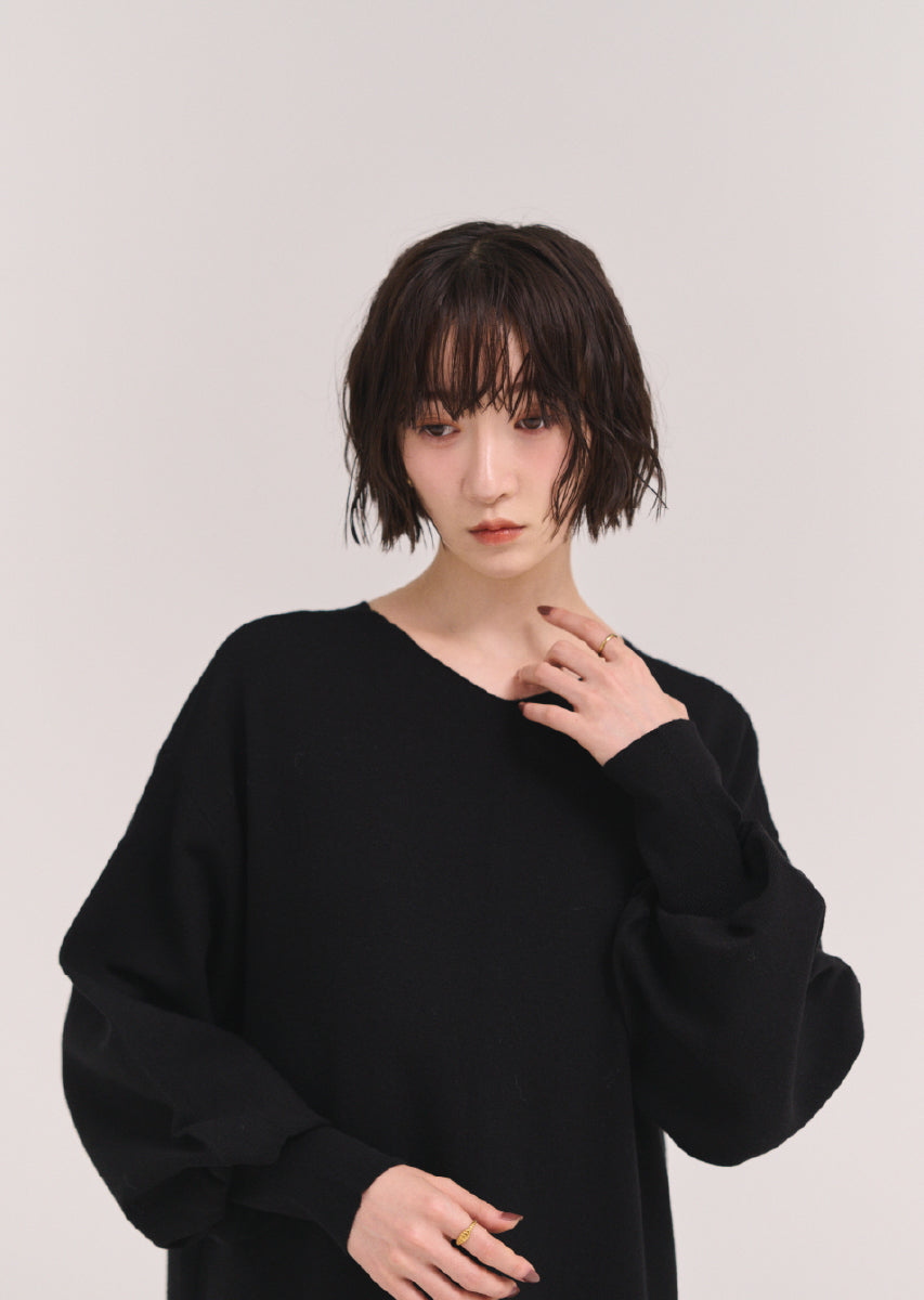 ボリュームスリーブワンピース