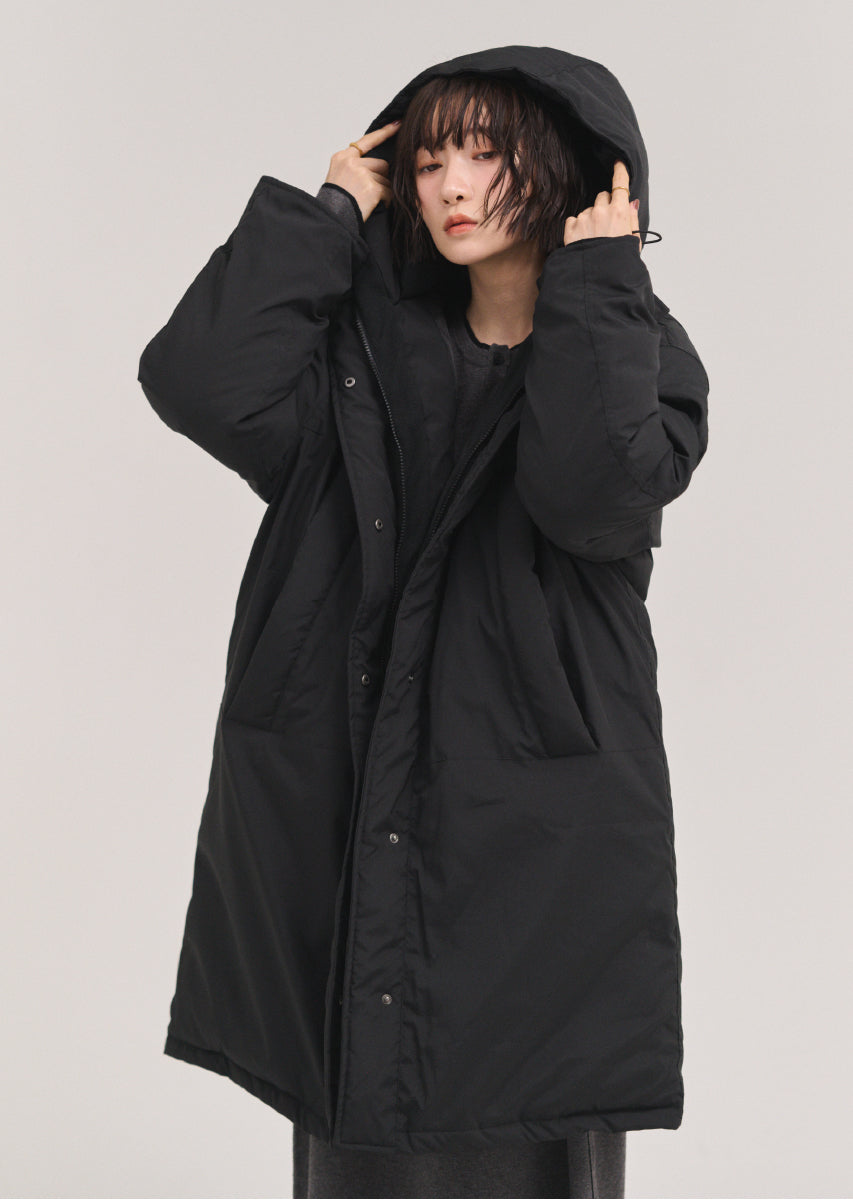 フードロングコート