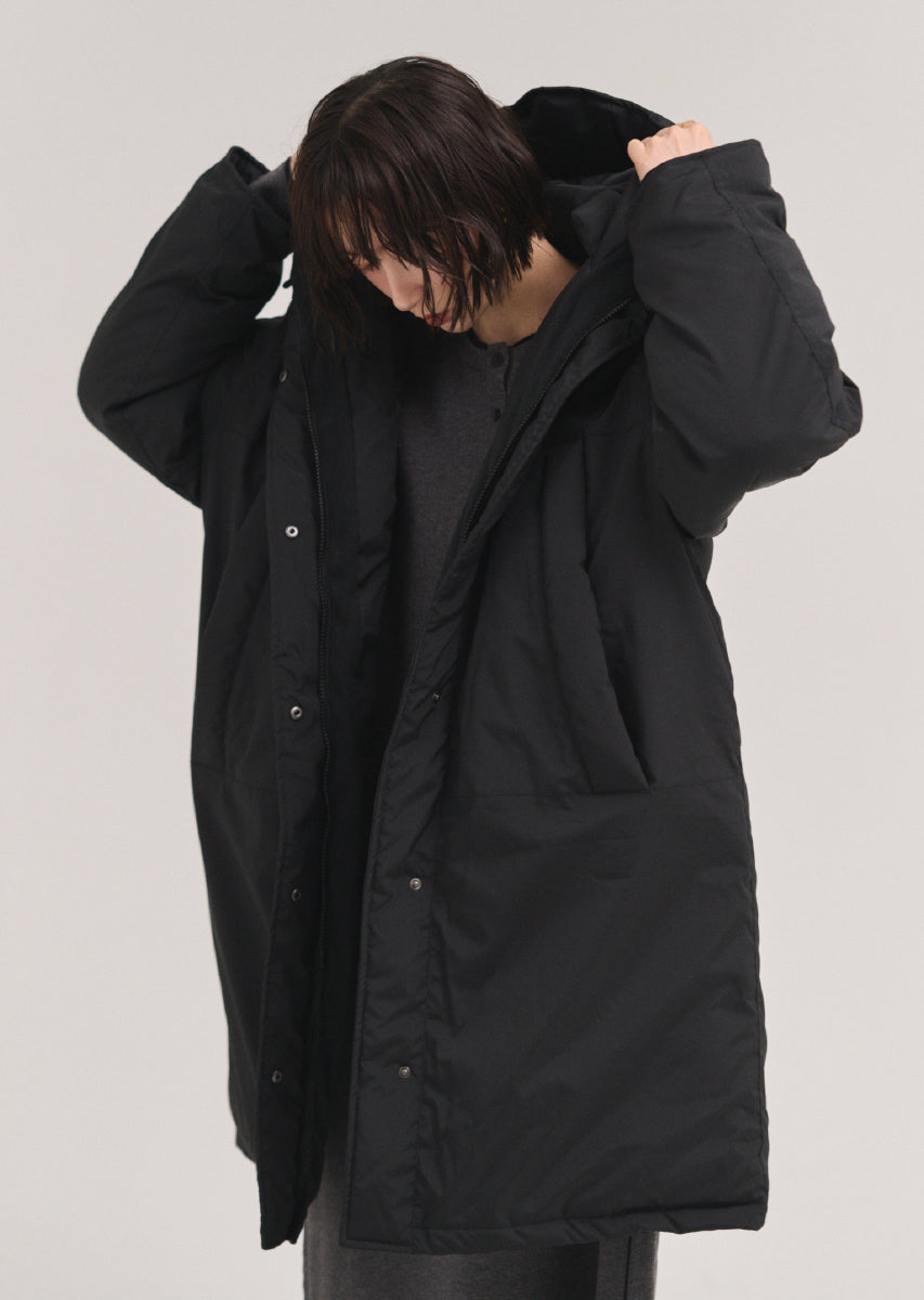 フードロングコート