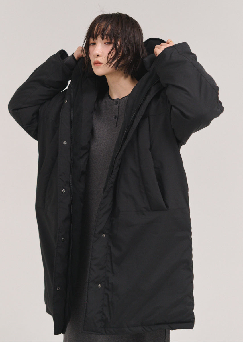 フードロングコート