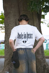 HOLE IN HEART OLD ENGLISH TEE