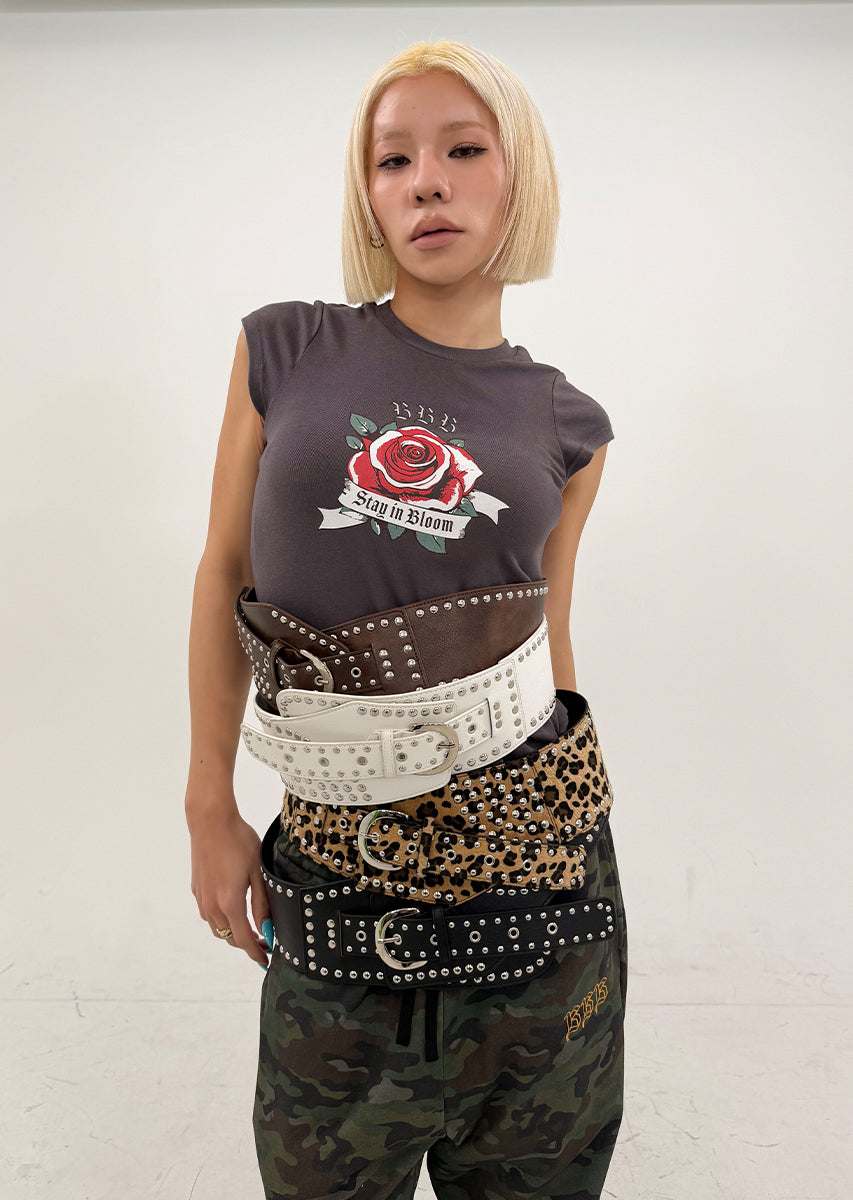 STUDS WIDE BELT
