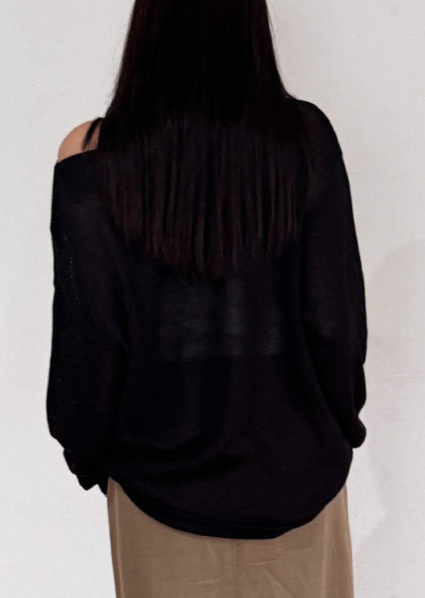 オフショルニットトップス