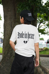 HOLE IN HEART OLD ENGLISH TEE